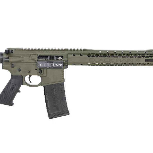 Black Rain Ordnance 5.56mm Billet AR-15 Rifle with OD Green Finish For Sale Europe
