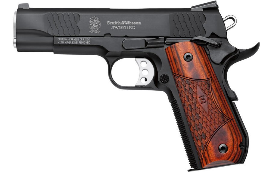 Smith & Wesson SW1911SC 45 ACP E-Series Centerfire Pistol with Round Butt For Sale Europe