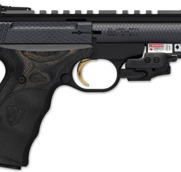 Browning Buck Mark 22LR Black Label Rimfire Pistol with Carbon Fiber Finish and Laser For Sale Europe