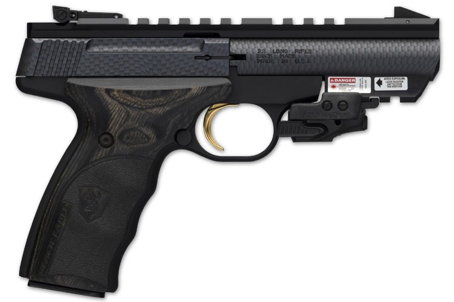 Browning Buck Mark 22LR Black Label Rimfire Pistol with Carbon Fiber Finish and Laser For Sale Europe