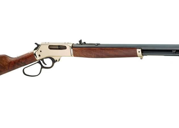 Henry .45-70 Lever Action Rifle with Brass Receiver For Sale Europe