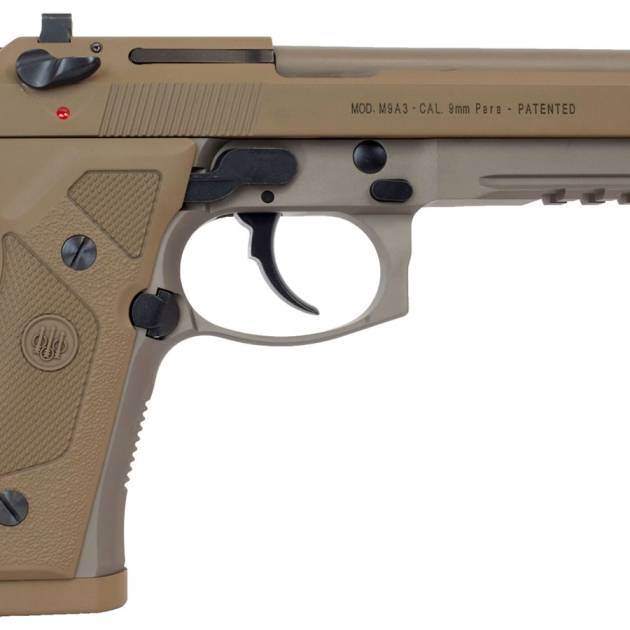 Beretta M9A3 9mm Full-Size Flat Dark Earth Pistol with Five Magazines For Sale Europe