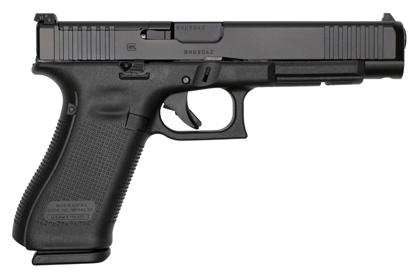 Glock 34 Gen5 MOS 9mm 17-Round Pistol with Front Serrations For Sale Europe