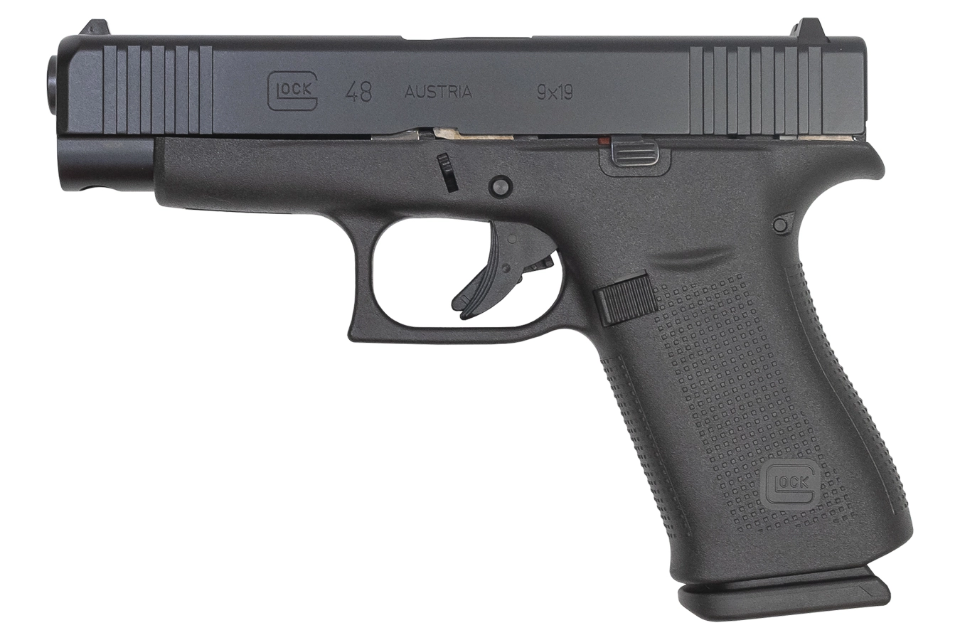Glock 48 9mm 10-Round Pistol with Black Finish For Sale Europe
