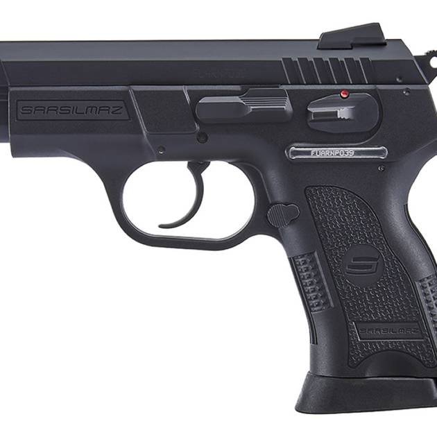 Sarsilmaz B6C 9mm Compact Pistol with Black Polymer Frame For Sale Europe