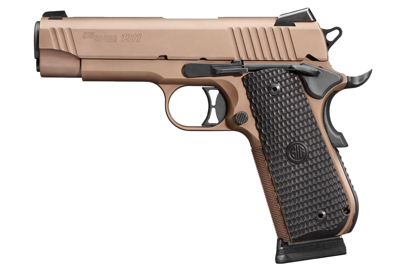 Sig Sauer 1911 Fastback Emperor Scorpion Carry 45 ACP Pistol with FDE PVD Finish For Sale Europe