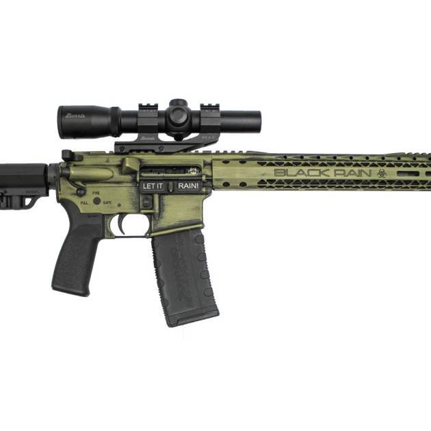 Black Rain Ordnance Spec15 Series AR15 5.56mm Semi-Automatic Rifle with Bazooka Green Cerakote Finish for sale Europe