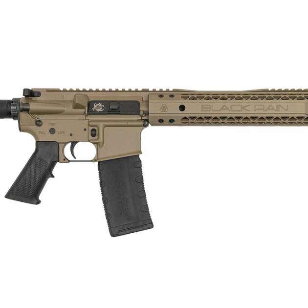 Black Rain Ordnance Spec15 Series AR15 5.56mm Semi-Automatic Rifle FDE with MFT Milspec Buttstock For Sale Europe