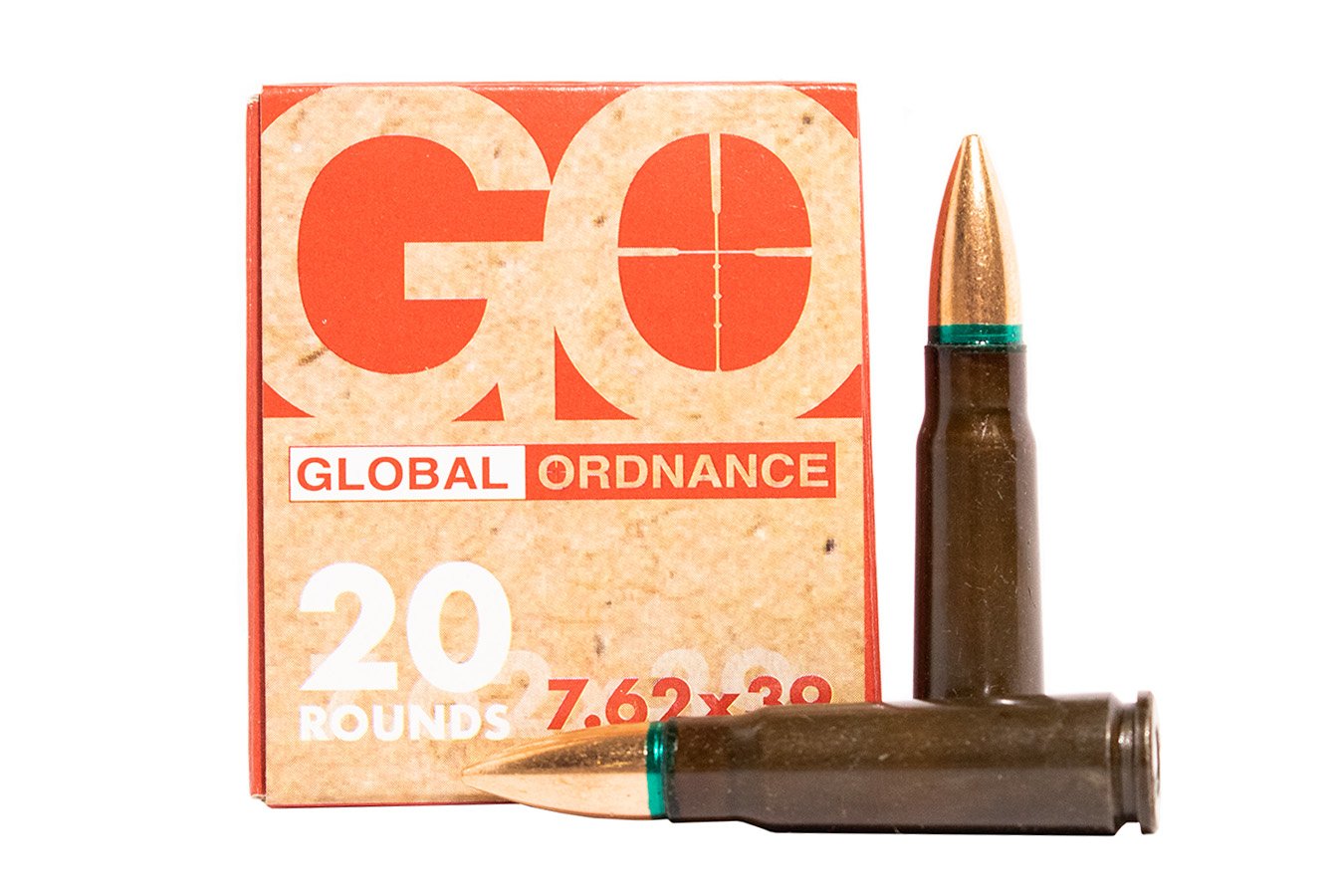 Global Ordnance 7.62x39mm 122 Gr FMJ Steel Case 20/Box for sale Europe
