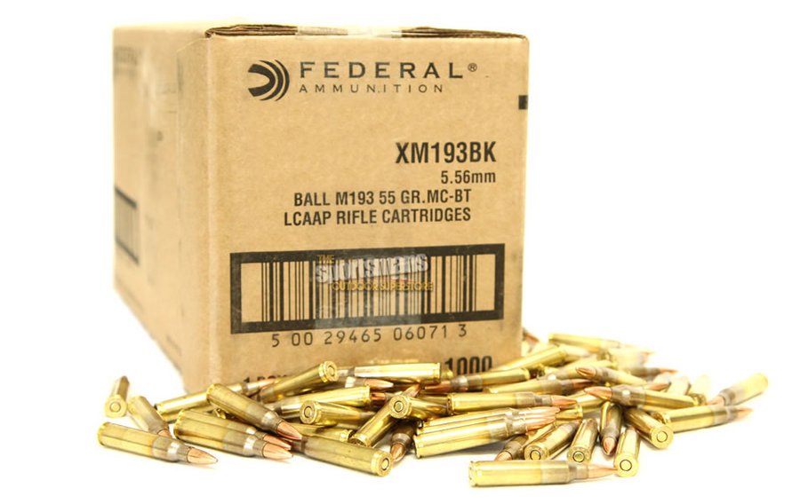 Federal XM193 5.56mm 55 gr MCBT 1000 Rounds for sale Europe