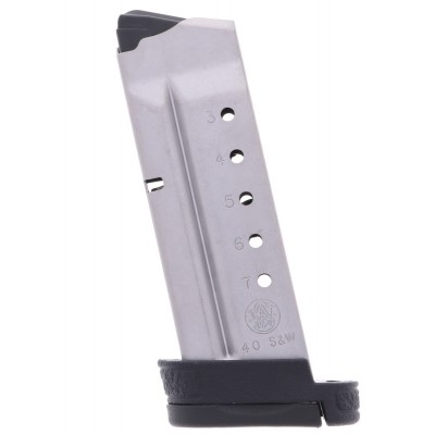 Smith & Wesson S&W M&P Shield 40 S&W 7-Round Stainless Steel Factory Magazine For Sale Europe