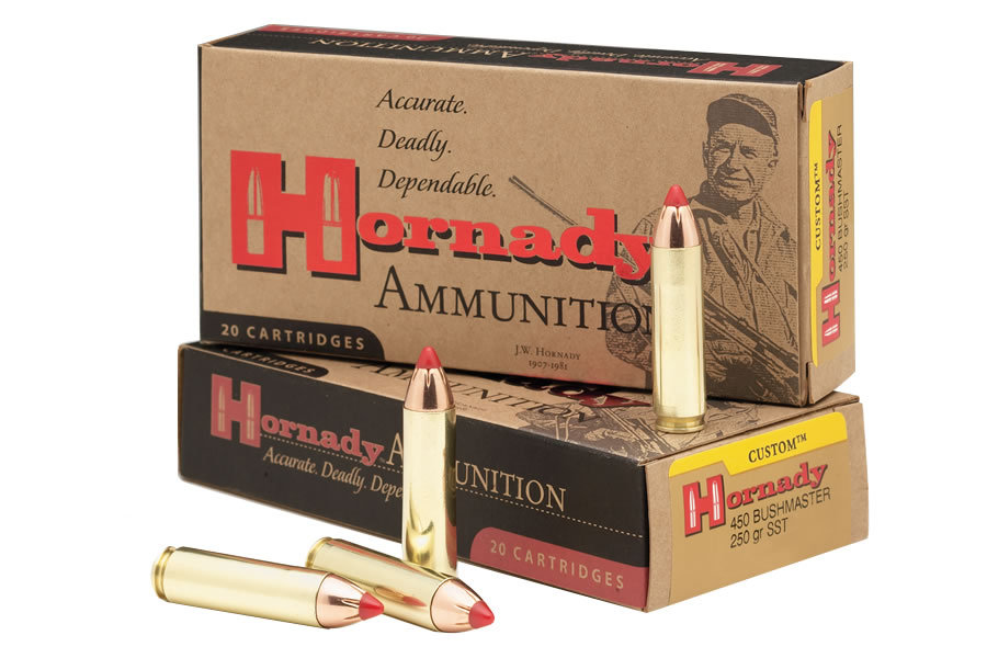 Hornady 450 Bushmaster 250 gr Custom FTX 20/Box For Sale Europe