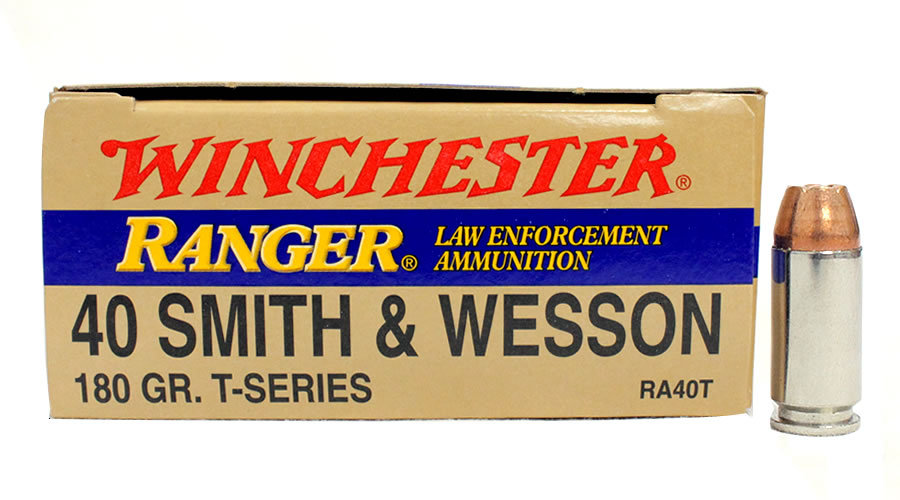 Winchester 40 S&W 180 gr JHP T-Series Police Trade 50/Box For Sale Europe