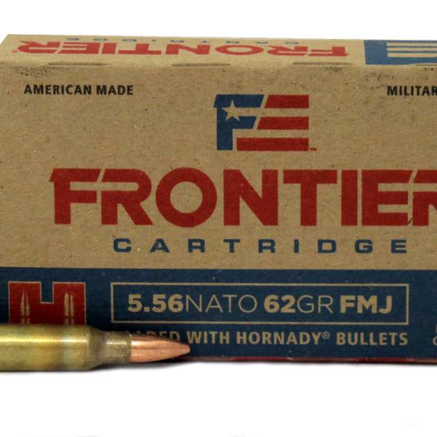 Hornady 5.56 NATO 62 gr FMJ Frontier 20/Box For Sale Europe