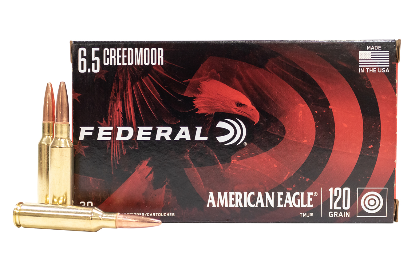 Federal 6.5 Creedmoor 120 gr Total Metal Jacket American Eagle 20/Box for sale Europe
