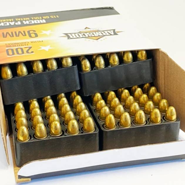 Armscor 9mm 115 Grain FMJ 1000 Rounds For Sale Europe