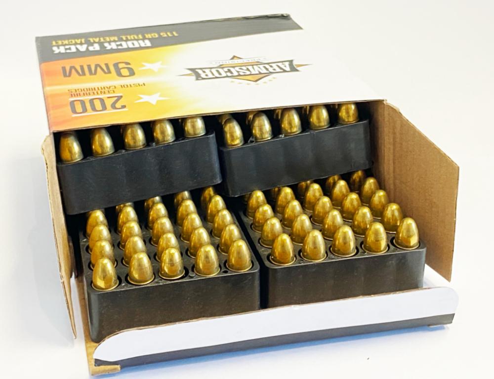 Armscor 9mm 115 Grain FMJ 1000 Rounds For Sale Europe