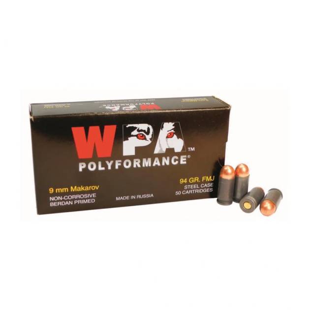 Backorder – Wolf 9x18mm Makarov FMJ 94 Grain 500 Rounds For Sale Europe